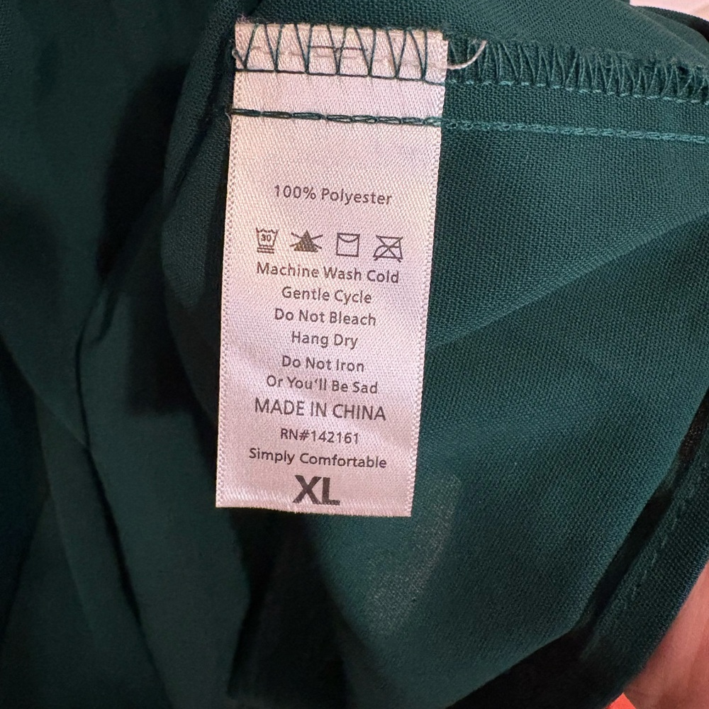 LuLaRoe Green Long Sleeve Dress - Picture 4 of 7